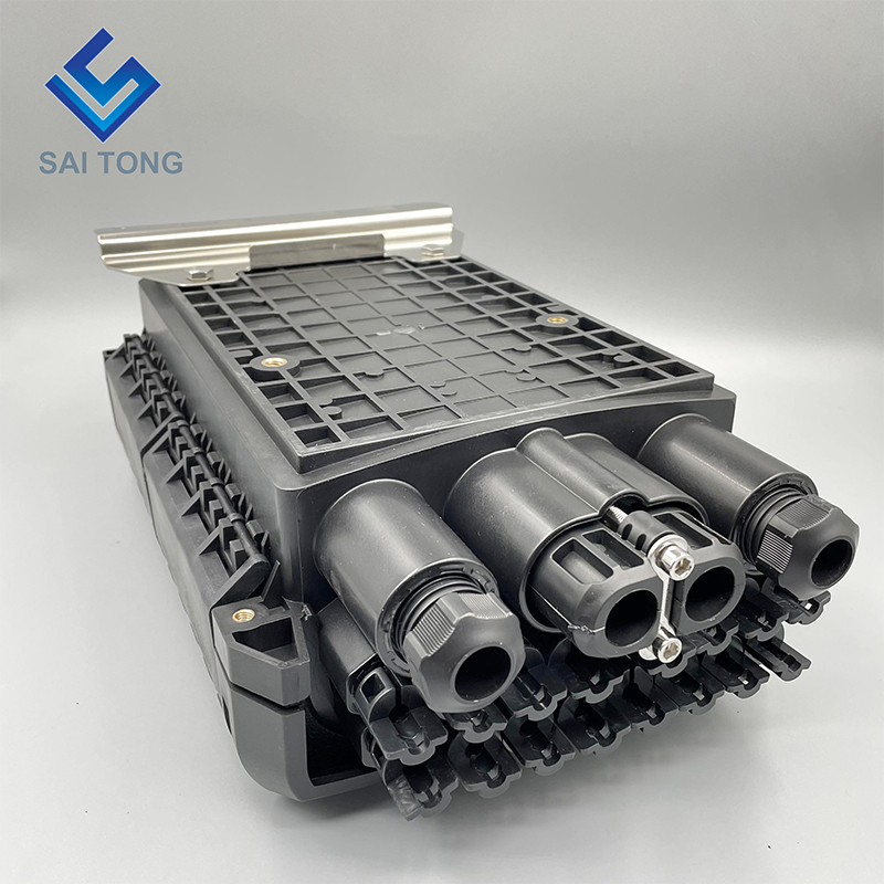 Saitong Fiber Optical 16 Core Splice Enclosure Splitter Box Caja Nap Box PLC Splitter Caja de distribución de fibra óptica