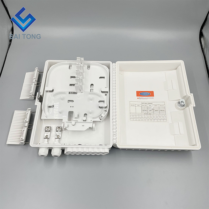 Caja de terminales de fibra óptica ODB NAP de 16 núcleos, caja de distribución de fibra óptica ftth de 16 puertos, caja FTTH montada en la pared para exteriores con adaptador