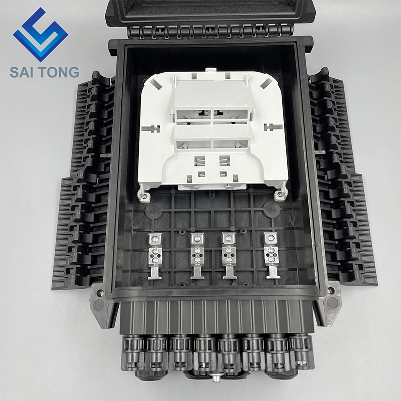 Saitong Fiber Optical 16 Core Splice Enclosure Splitter Box Caja Nap Box PLC Splitter Caja de distribución de fibra óptica