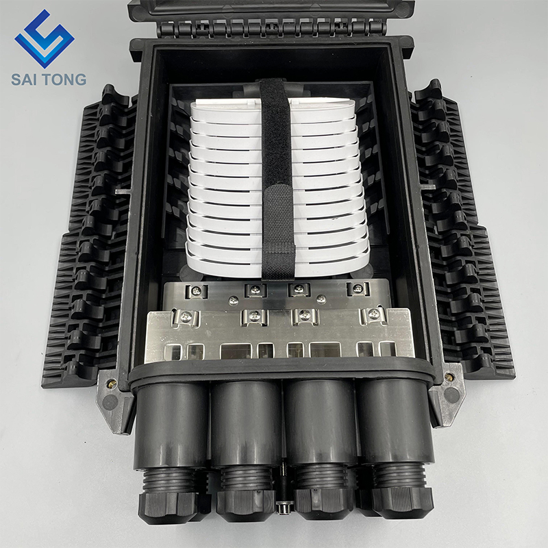 Caja de empalme divisor de 288 núcleos, 2/6 puertos, caja de unión de Cable de fibra, caja de empalme de fibra óptica