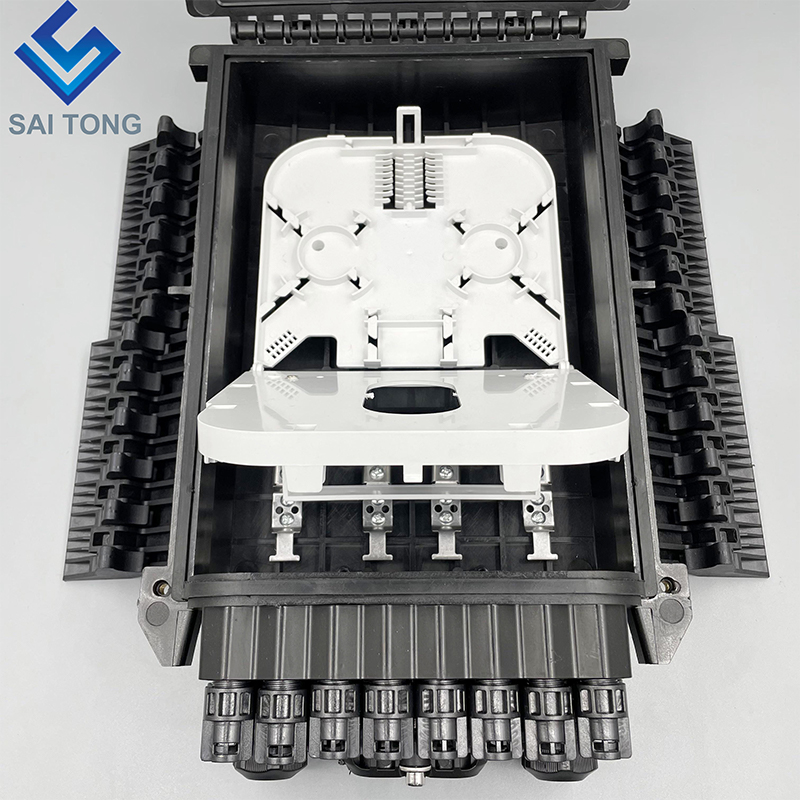 Cierre de empalme de fibra óptica de 96 núcleos para exteriores para cable de bajada y divisor de PLC, precio moderado con divisor de PLC LGX 1:16