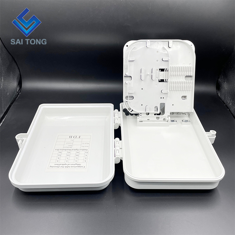 Caja de terminales de equipo de fibra FDB fabricada en China, caja de distribución de fibra óptica ftth interior/exterior de 16 núcleos con adaptador SC de 16 uds