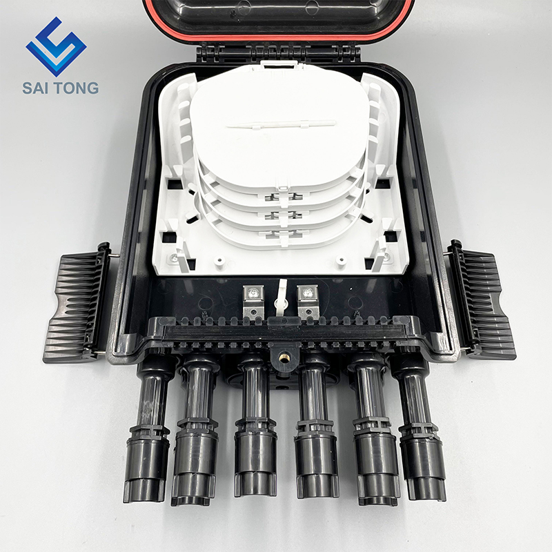 América del Sur FTTH 2/8 Puerto Fibra Optica Cajas Terminal Fibra impermeable IP68 Caja de distribución Nueva junta con brida huawei