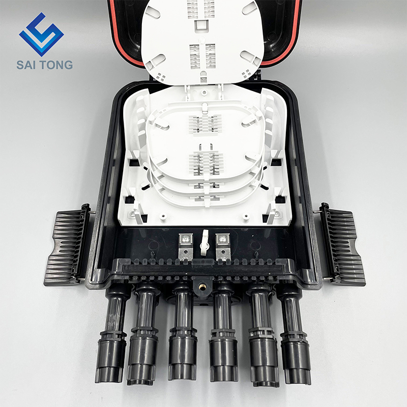 América del Sur FTTH 2/8 Puerto Fibra Optica Cajas Terminal Fibra impermeable IP68 Caja de distribución Nueva junta con brida huawei