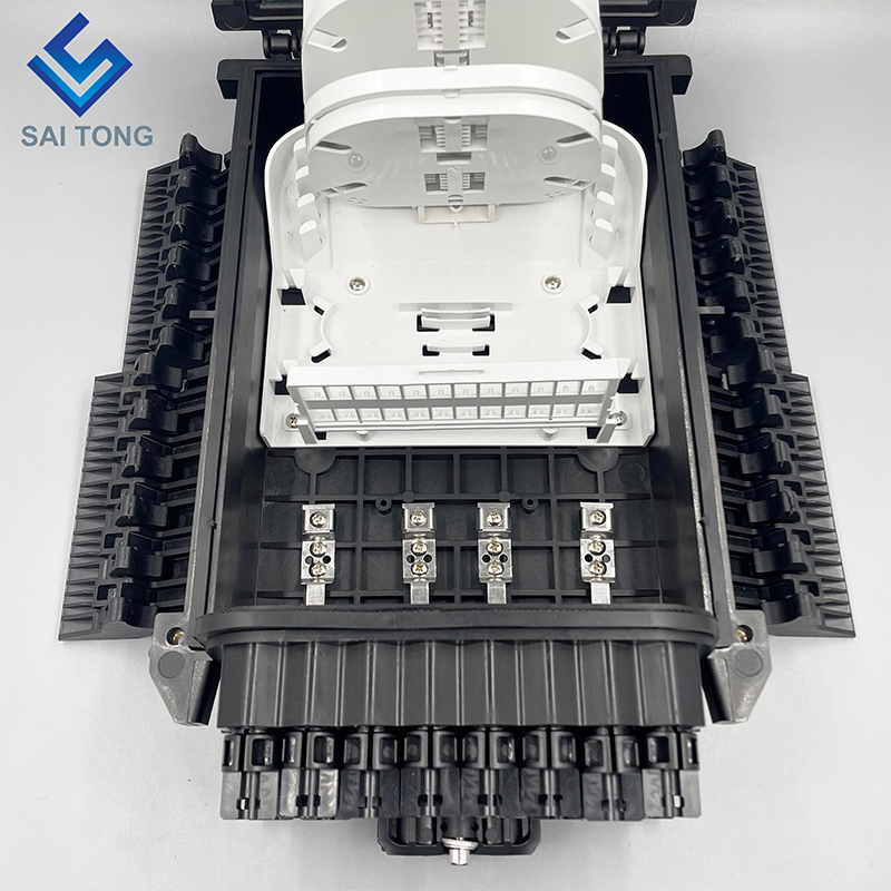 Caja de distribución aérea/subterránea 2/6 puertos ip68 24 uds adaptador fibra óptica NAP box boca de hombre cierre de junta óptica para FTTH