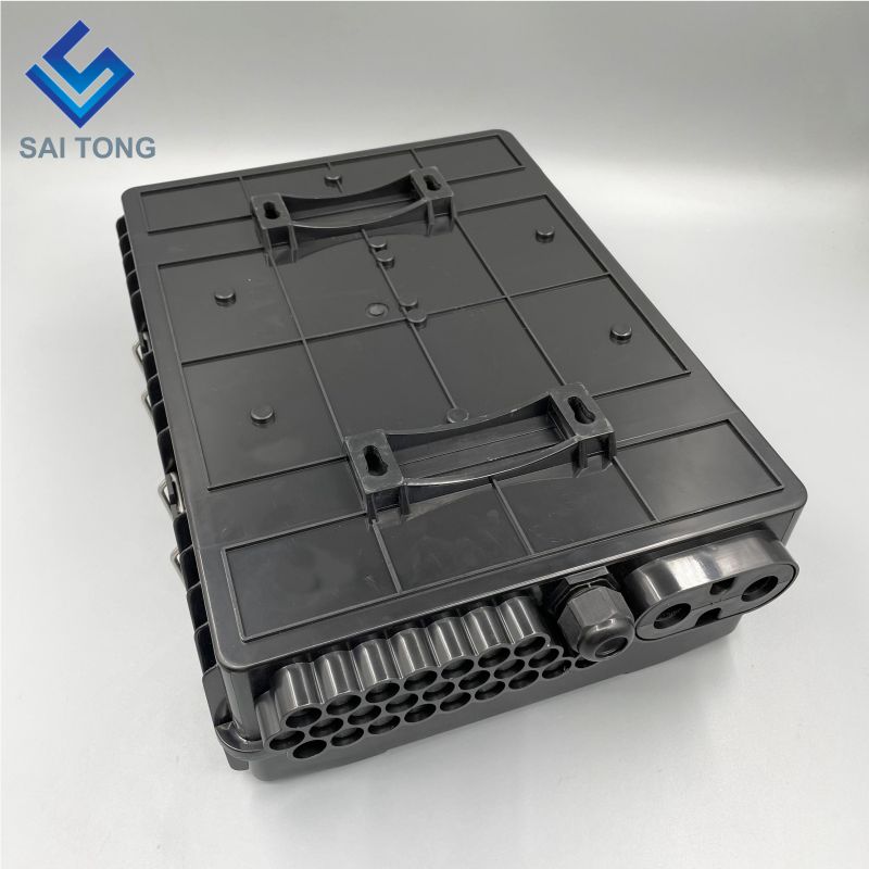 Caja de caja de fibra óptica de 32 o 48 núcleos ABS para exteriores SC FTTH cajas de plástico de fibra NAP CTO caja de distribución de fibra óptica