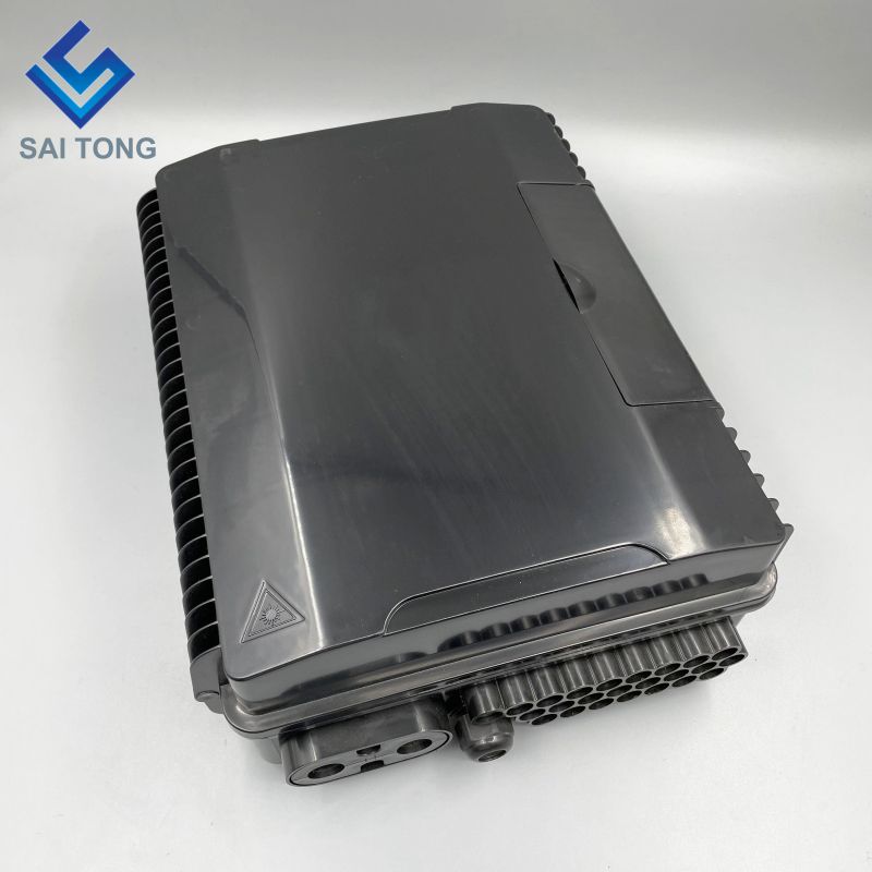 Caja de caja de fibra óptica de 32 o 48 núcleos ABS para exteriores SC FTTH cajas de plástico de fibra NAP CTO caja de distribución de fibra óptica