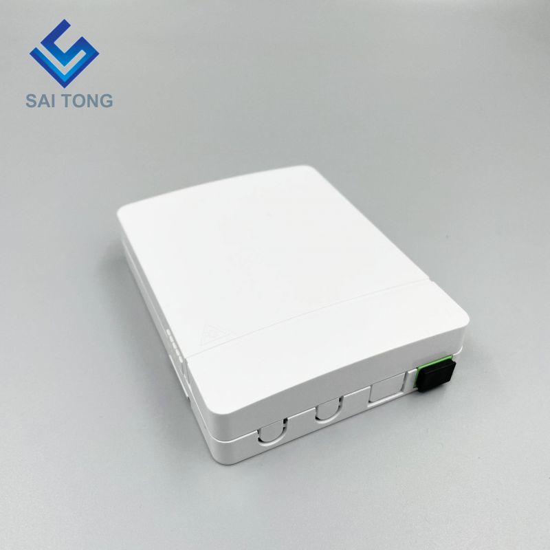 Ningbo Saitong Buen precio Mini 2 Core FTTH Caja de terminación de fibra óptica Caja de distribución de terminal de fibra óptica para interiores