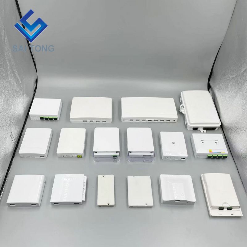 Ningbo Saitong Buen precio Mini 2 Core FTTH Caja de terminación de fibra óptica Caja de distribución de terminal de fibra óptica para interiores