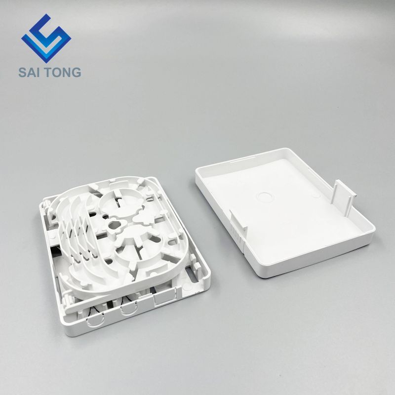 Ningbo Saitong Buen precio Mini 2 Core FTTH Caja de terminación de fibra óptica Caja de distribución de terminal de fibra óptica para interiores