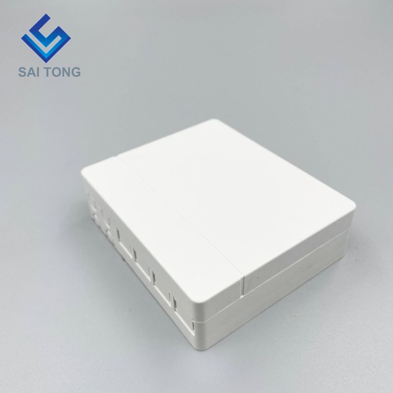 Fabricación FTTH para exteriores de 4 núcleos SC/APC Adaptador de obturador de polvo Divisor Caja de terminales/Toma de pared de fibra óptica de precio de fábrica