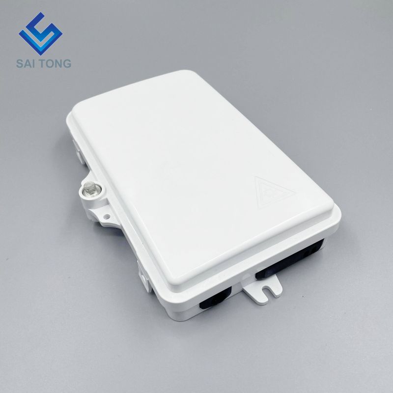 Mejor precio IP65 Suministro 1/2 puerto mini FTTH caja de fibra óptica exterior plástico 2 núcleos caja de terminales de fibra con adaptador SC LC