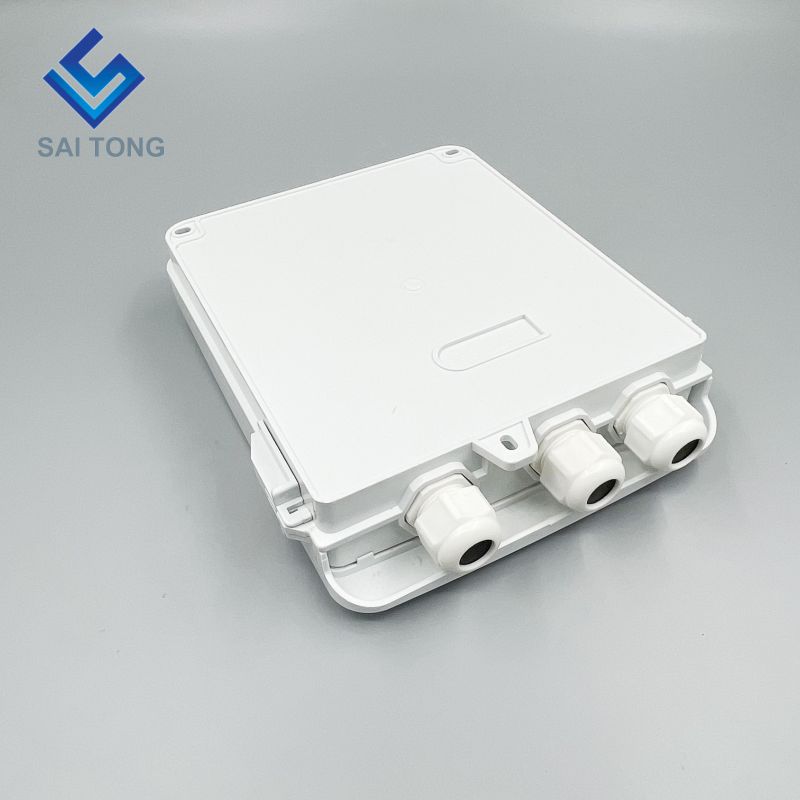 Cixi Saitong FTTH Caja de terminales de fibra óptica de 8 núcleos para interiores Caja de fibra de 8 puertos montada en la pared 1 entrada / 3 salidas FDB Nuevo producto