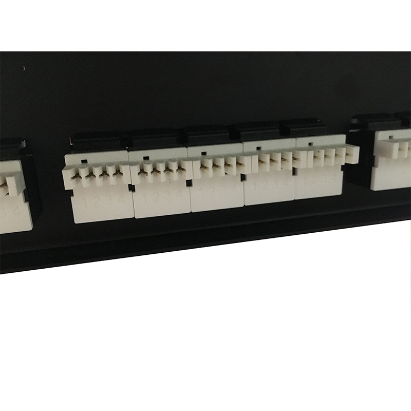 2U 19 '' 50 puertos RJ11 Krone Jackets, soporte de acero Cat3 Patch Panel en blanco sin blindaje utp Cat3 RJ11 Patch panel