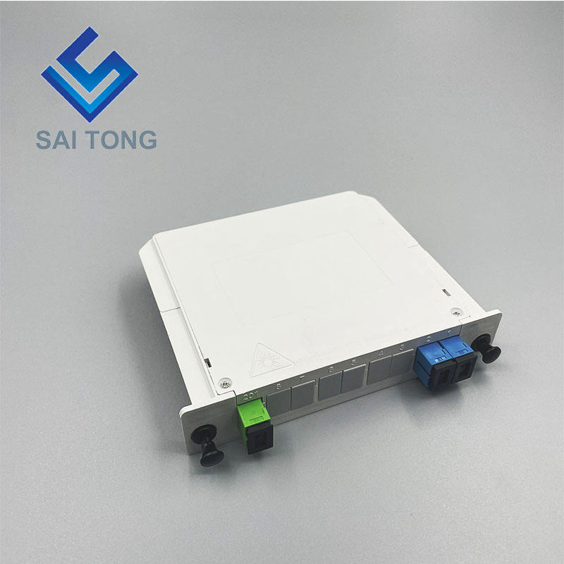 1:2 SC/UPC tarjeta PLC divisor de fibra óptica divisor de inserción de tarjeta impermeable SC UPC LGX caja tipo casete divisor