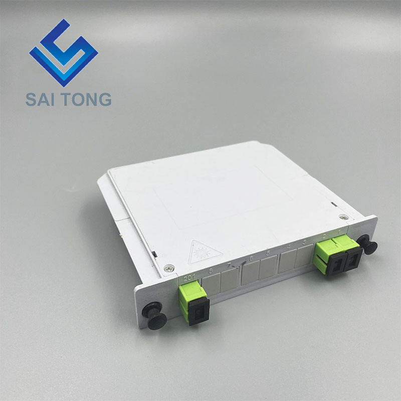 1:2 tarjeta SC/APC PLC divisor de fibra óptica divisor de inserción de tarjeta impermeable SC UPC LGX caja tipo casete divisor