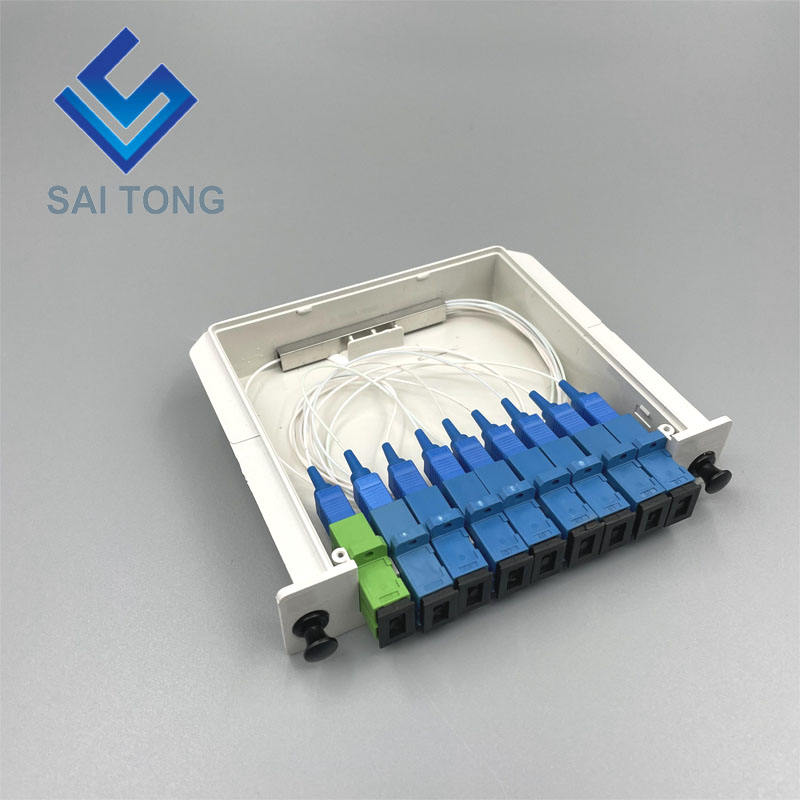 SC/UPC 1x8 fibra óptica PLC Splitter Mini tubo tipo Splitter Plc Splitter impermeable SC UPC LGX caja tipo casete