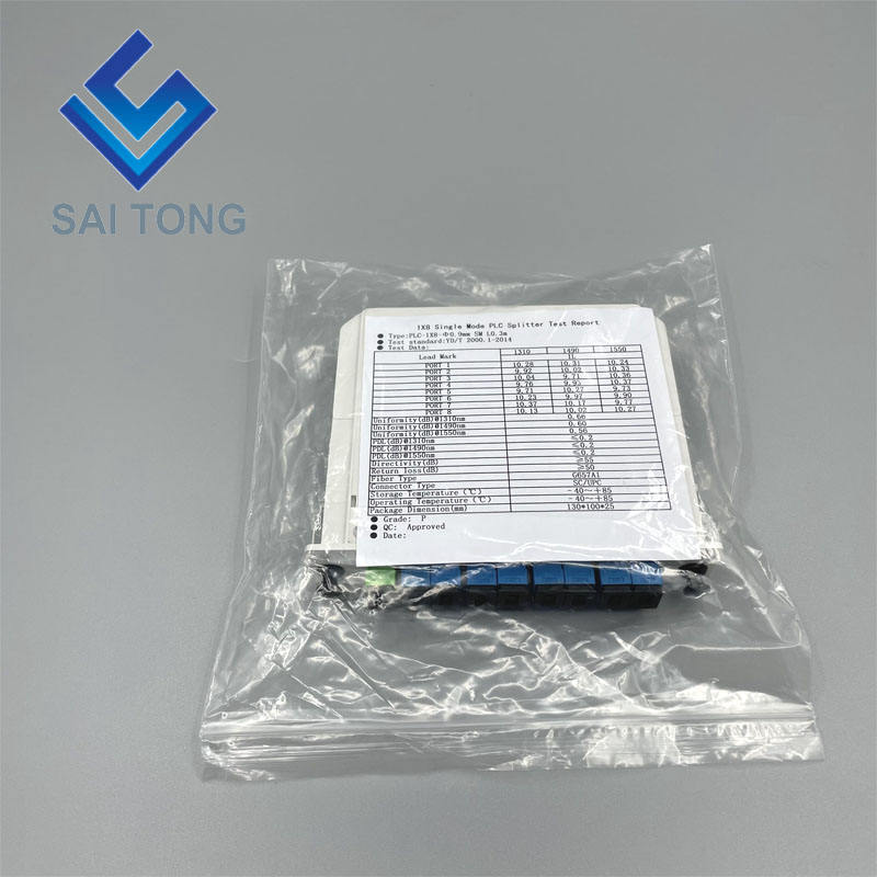 SC/UPC 1x8 fibra óptica PLC Splitter Mini tubo tipo Splitter Plc Splitter impermeable SC UPC LGX caja tipo casete