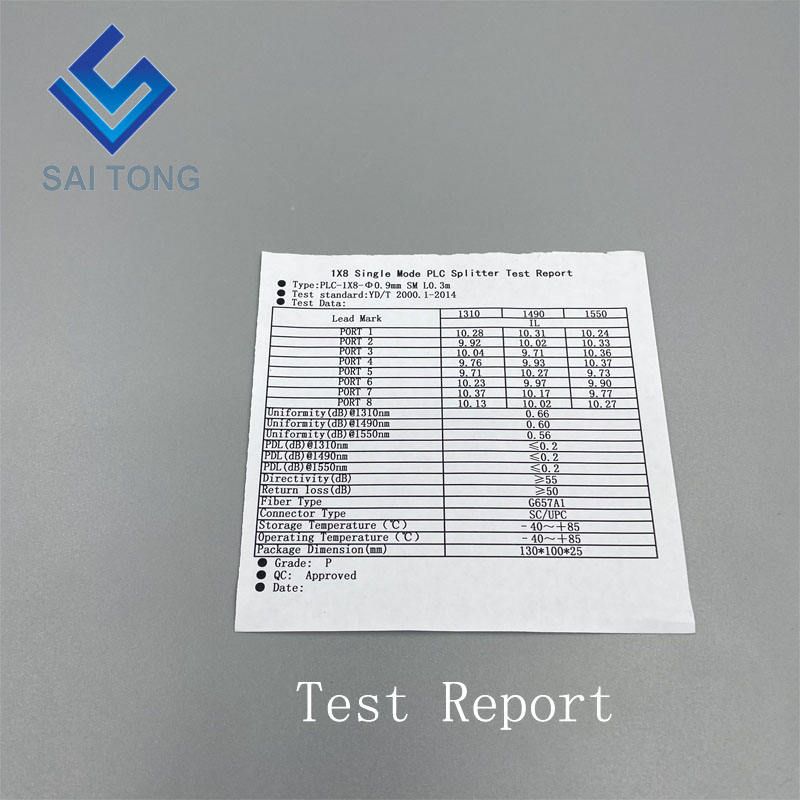 Divisor óptico de la fibra óptica del PLC del módulo del casete del 1:16 del tipo de caja de SC/APC 1x16 LC LGX