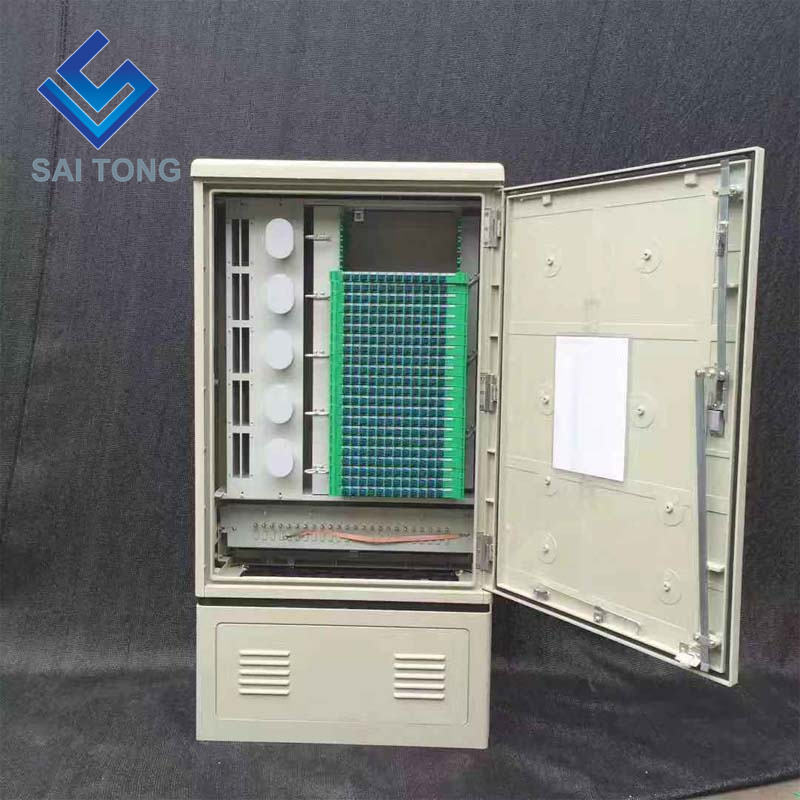 2022 China SaiTong FTTH gabinetes de distribución óptica impermeable al aire libre IP55 288 gabinete de fibra óptica de núcleo ODF ODB