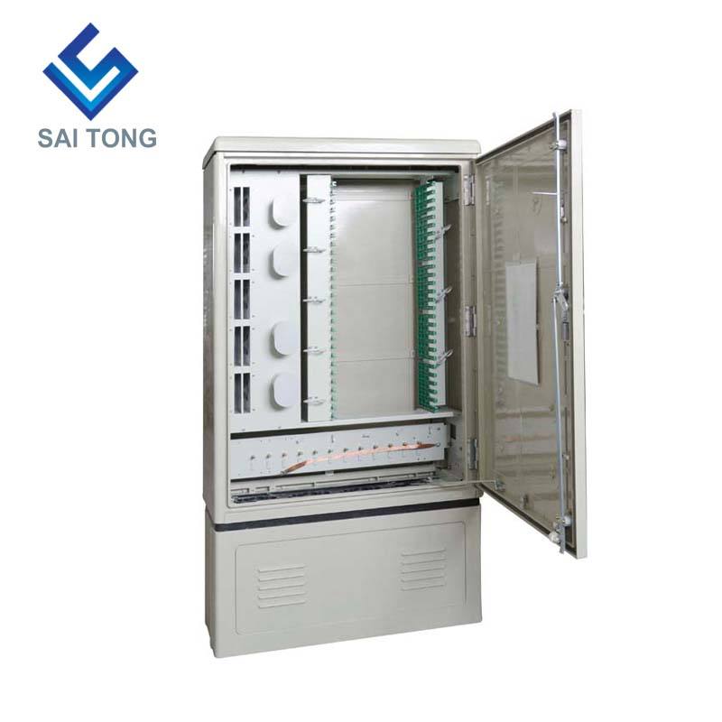 2022 China SaiTong FTTH gabinetes de distribución óptica impermeable al aire libre IP55 288 gabinete de fibra óptica de núcleo ODF ODB