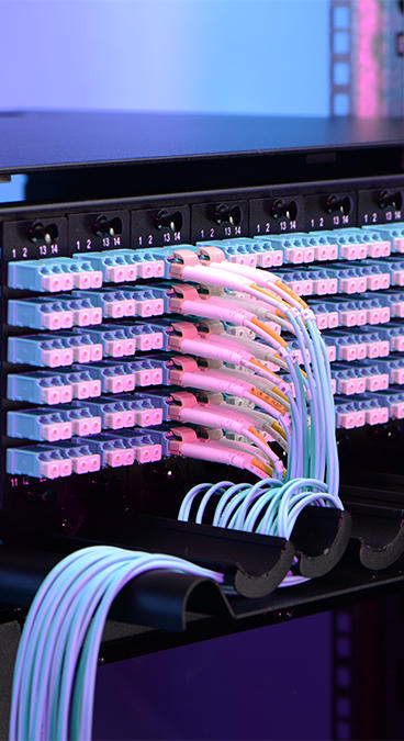Panel de conexión de fibra óptica